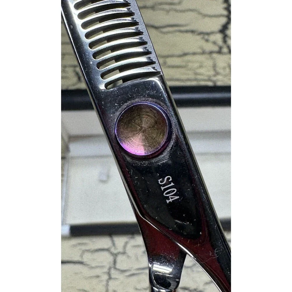 Chris Christensen Grooming Shears Scissors S104 Dog Groomer Chunker Blender Case